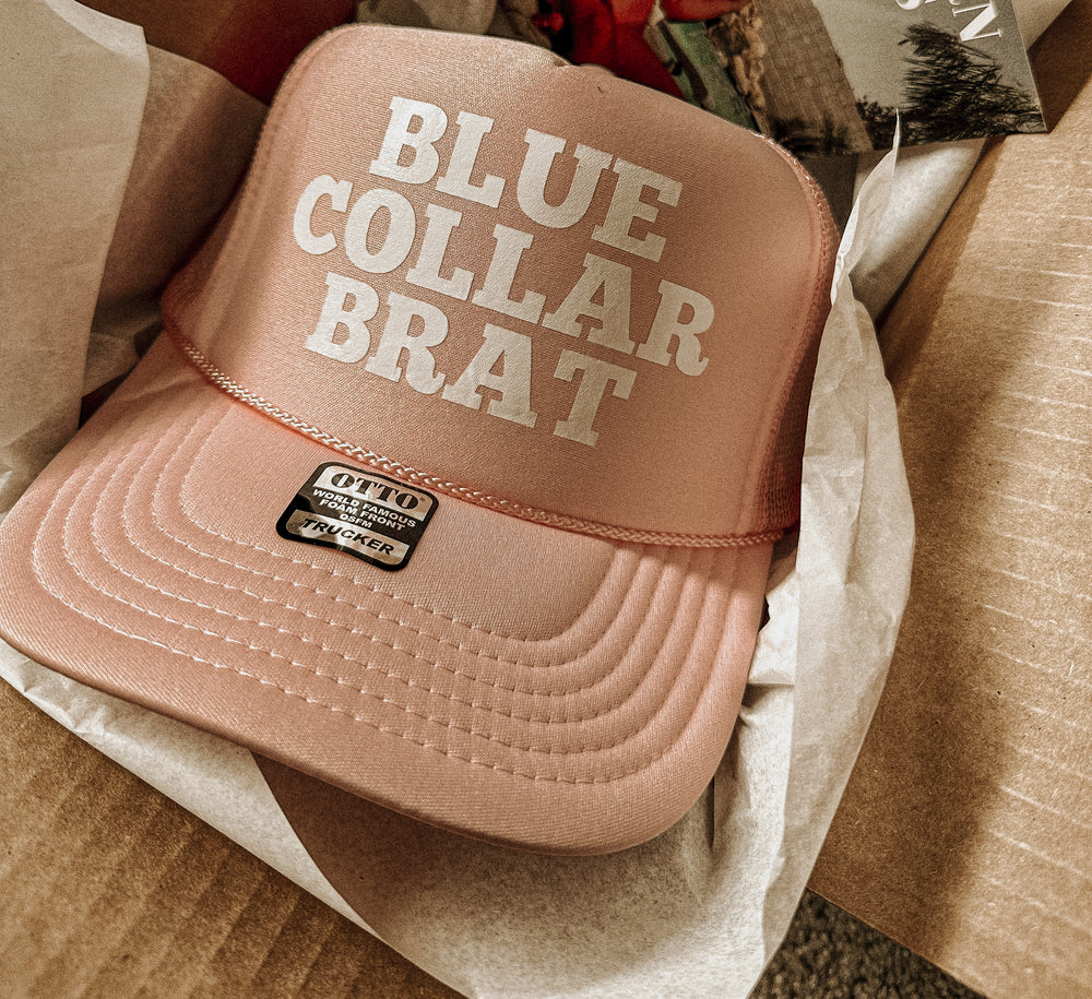 Blue Collar Brat Trucker Hat