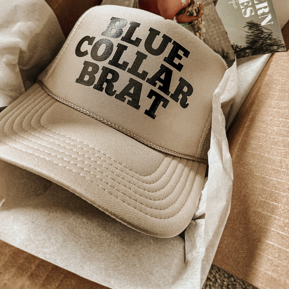 Blue Collar Brat Trucker Hat